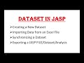 2. Datasets in JASP: Creating, Importing, Exporting and Synchronizing.