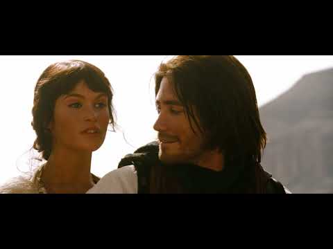 Prince of Persia: The Sands of Time trailer still with Dastan sprinting across Alamut’s rooftops