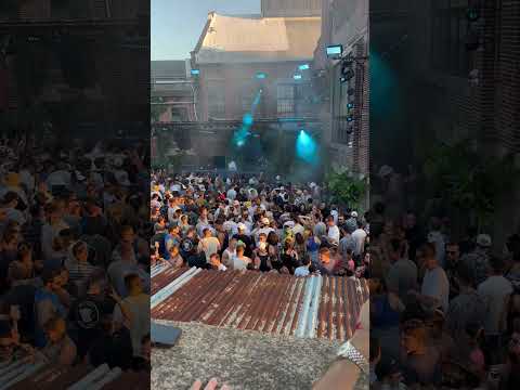 @HotSince82 setting the right vibe at this amazing location @KnockdownCenter