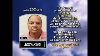 Sixta King ~ Short Obituary