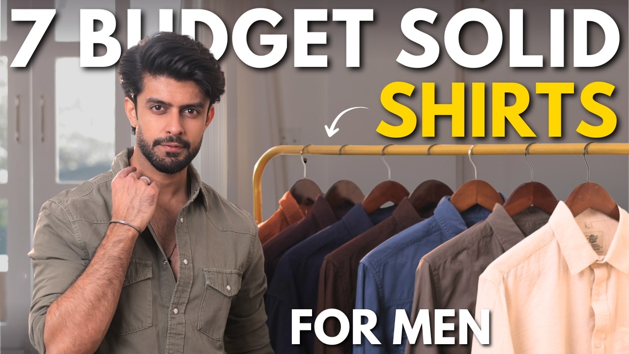 7 AFFORDABLE SOLID SHIRTS FOR MEN
