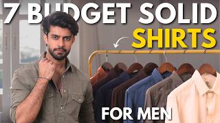 7 AFFORDABLE SOLID SHIRTS FOR MEN