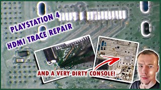 PlayStation 4 HDMI Trace Damage Repair & Answering Useful Questions From Live Stream Viewers
