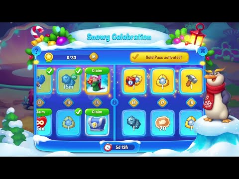 @Fishdom Win Strikes Level 10383 - 10390. ❄️ Celebration Level 15 🔓