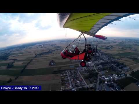 Lot motolotnia Chojne - Gozdy  16.07.2015