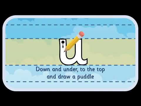 'u' letter formation