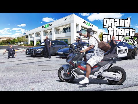 RAPINA in BANCA con HONDA XADV (NUOVO UPDATE) - GTA 5 MOD VITA DA GANGSTER (6) #44