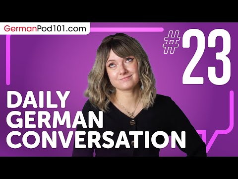 learn about verb conjugation in a formal conversation in German Daily German Conversations 01