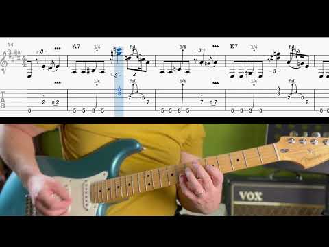 Blues Riff 6 (in E) with TAB