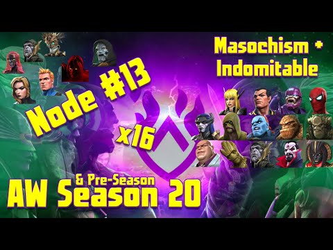 Alliance War Node 13 - Pre-Season & Season 20: Masochism + Indomitable