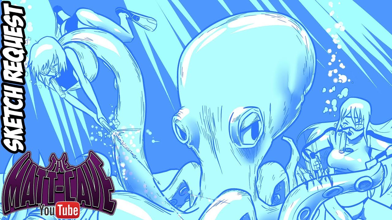 Sketch Request - Ruby and Kimmi Undersea fight continues