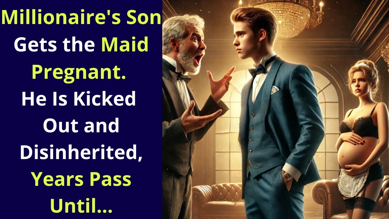 Millionaire's Son Gets the Maid Pregnant. He Is Kicked Out and Disinherited, Years Pass Until...