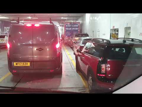 Boarding ferry in Aberdeen bound for Lerwick
