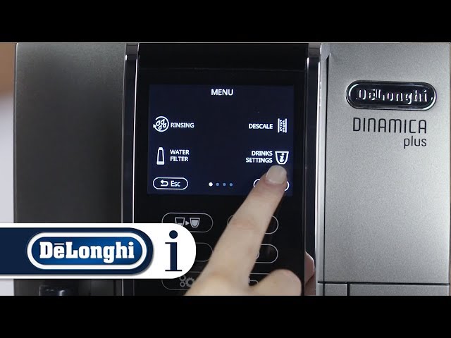 Video Teaser für How to use and navigate the menu on your De'Longhi Dinamica Plus ECAM 370.95