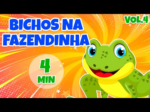 Bichos na Fazendinha Vol. 4 - Giramille 4 min | Desenho Animado Musical