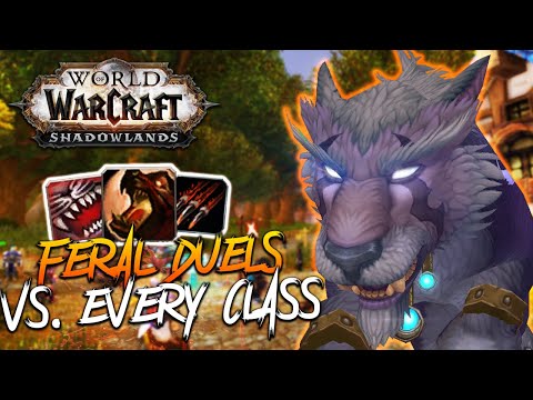 FERAL DRUID DUELS VS. EVERY CLASS!!! Feral Druid PvP - WoW: Shadowlands 9.0 Prepatch 1v1