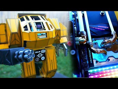 $4200 ULTIMATE GAMING PC BUILD - DIY RYZEN BATTLEBOT - Custom Water Cooled PC Time Lapse Build