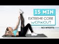 15 Min EXTREME CORE WORKOUT At Home No Wrists