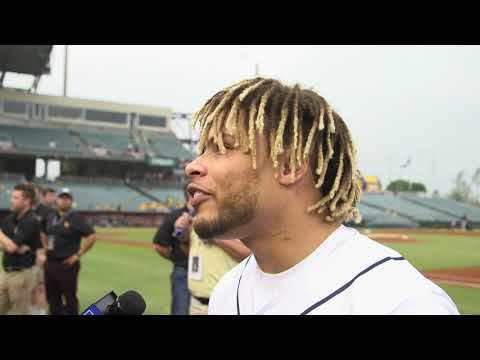 Tyrann Mathieu talks his first pitch for the Baby Cakes, LSU football, and more
