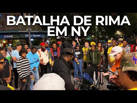 BATALHA DE RIMA COM RAPPERS & GANGSTERS EM NOVA YORK | Corte #004 Union Square Sexta a Noite ⚡️
