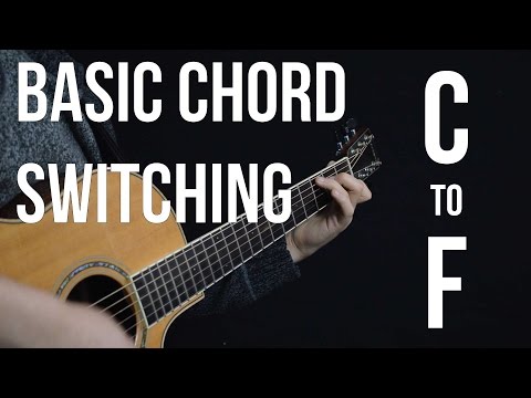 Chord Switching Practice - C to F - The Fastest Way To Memorize The F Chord