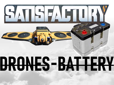 SATISFACTORY !DRONES !BATTERY PRODUCTION PLANT!HOW TO BUILD