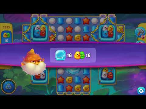 Fishdom 5853 Super Hard Level - 20 moves - NO BooSTERS