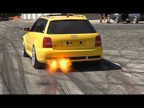 AUDI SOUND COMPILATION - Best Of Pulls, Launch Control, Turbo, Anti-Lag Flames, Drift & Burnout