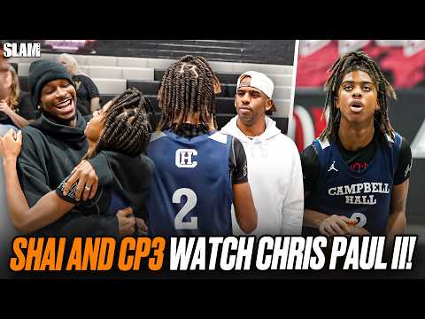 Shai Gilgeous-Alexander and CP3 Pulled Up to watch Chris Paul II 🚨🤩