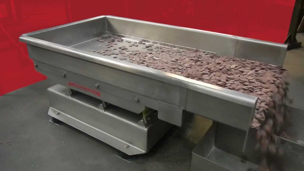 Podmores vibratory linear feeder with screen section