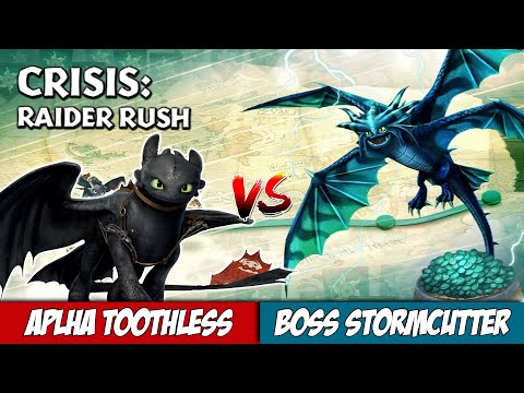 ALPHA TOOTHLESS VS. BOSS STORMCUTTER | Dragons: Rise of Berk (Gauntlet event)