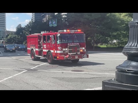 Boston Fire Engine 10 responding to a medical call