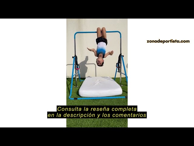 Vídeo relacionado con FBSPORT Barra de Gimnasia, Barra Horizontal Plegable, Equipo de Gimnasia para Entrenamiento en Casa, Barra de Entrenamiento de Gimnasia Expandible Junior con Altura Ajustable para Niñas Rosa