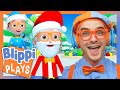 Blippi Finds Festive Blippis And Opens His Holiday Advent Calendar On Roblox Blippi Plays Roblox