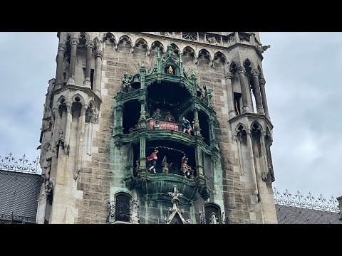 Glockenspiel München Marienplatz HD - Carillon Munich HD - EURO 2024 Germany