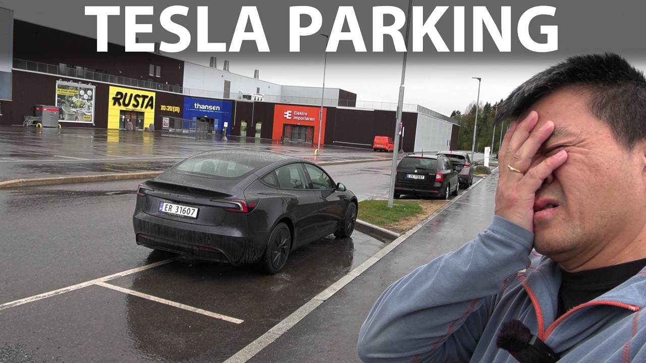 Tesla Model 3 Standard autoparking test