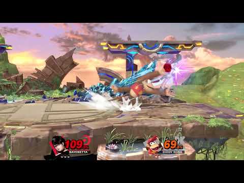 Smash Ultimate HDR Remix Bayonetta vs Diddy CPU