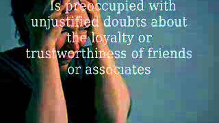 Paranoid Personality Disorder - My Life