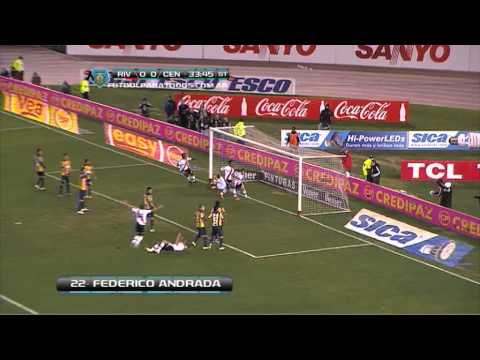 Gol de Andrada. River 1 - Rosario Central 0. Fecha 2. Torneo Inicial 2013. Fútbol Para Todos
