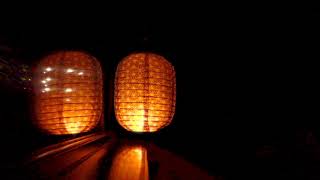 〜特急サンライズ出雲の車内で提灯を灯す... ,  18/8-9