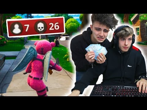 1 KILL = 100 $ PARA O MEU AMIGO ( FORTNITE Battle Royale )