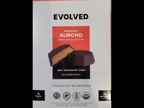 Evolved Organic Almond Dark Chocolate Cups Review