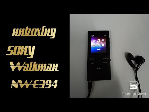 Sony Walkman E-series NW-E394 (unboxing)