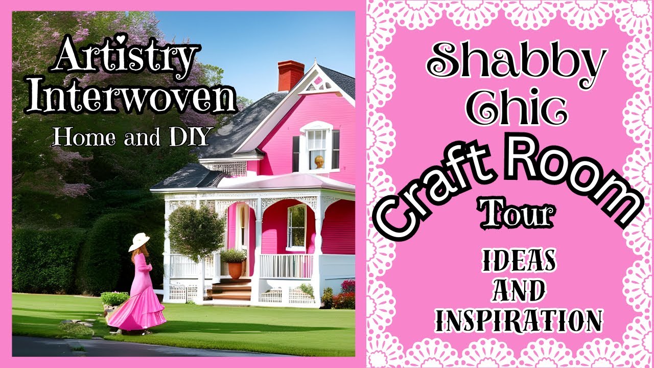Shabby Chic Craft Room Tour, DIY, Storage Ideas and Inspiration #craftroomtour #craftroomstorage