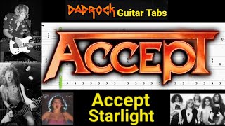 Starlight - Accept - Guitar + Bass TABS Lesson
