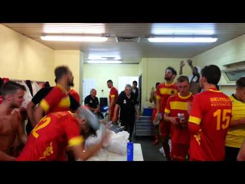 Locker Room Celebration of AFC Tubize
