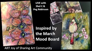 Inspired by the March Mood Board - Mixed Media Wall Art
