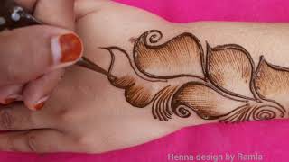 very easy attractive simple mehndi design latest a