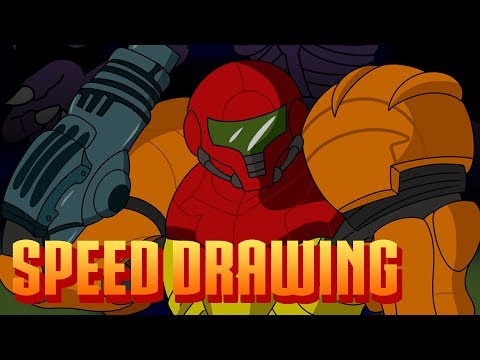 Speed Drawing - Super Metroid (25th Anniversary)