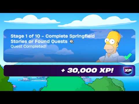 How to EASILY Complete a Lost and Found Quest & Springfield Stories - Fortnite Simpsons Quest